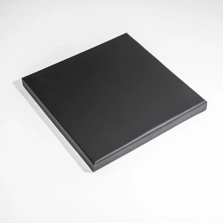 Leatherette Acoustic Wall Tiles - Black (Pack of 10) - soundproof wall panels
