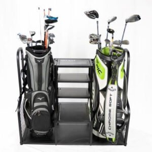 Dual Golf Bag Storage Rack