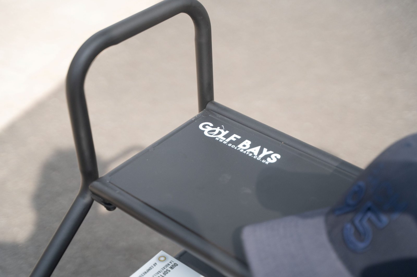 GolfBays Dual Golf Bag Storage Organizer - golf bag rack
