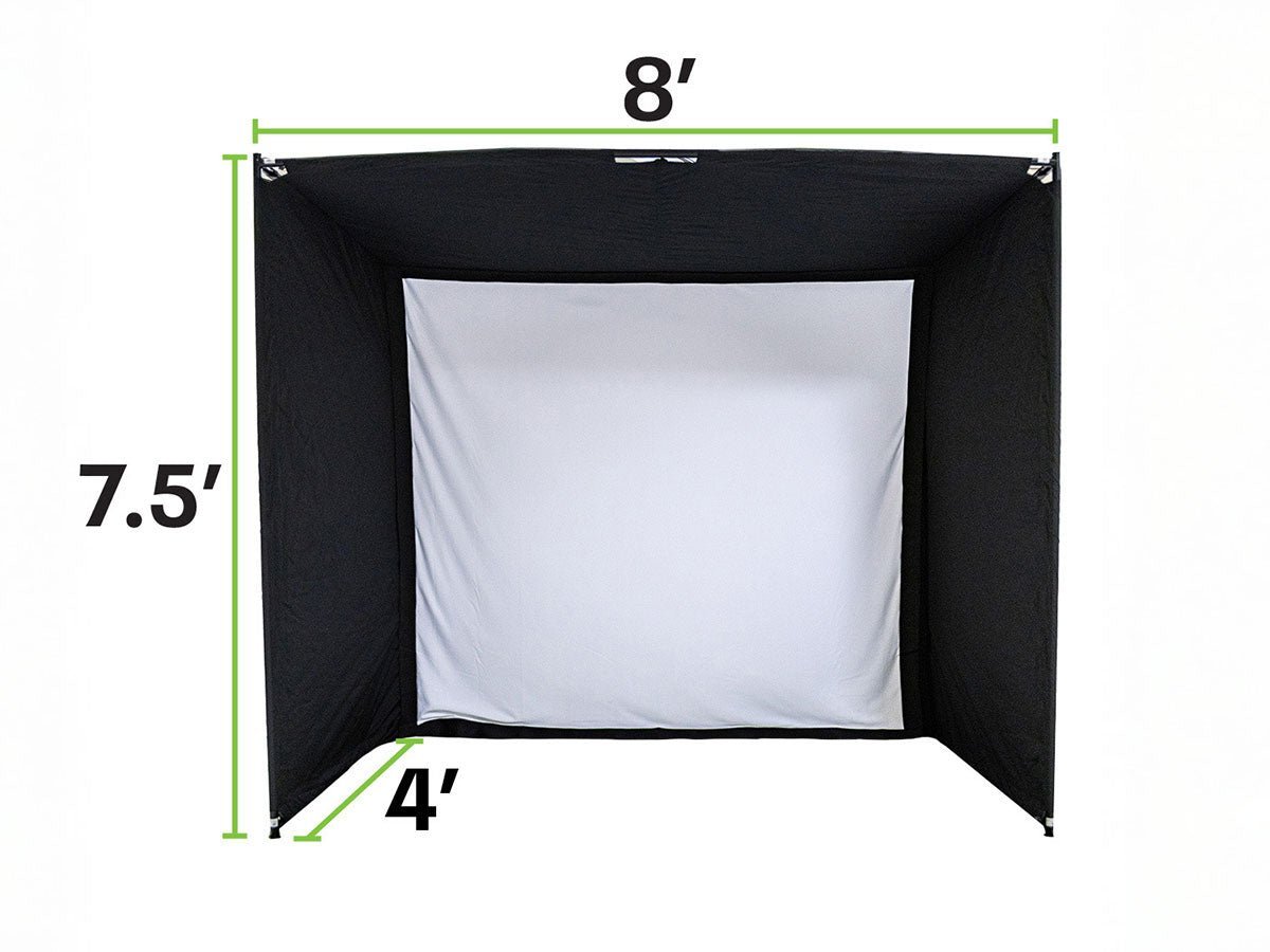 SkyTrak Golf Simulator Enclosure - High Impact Home Studio Bay - golf simulator frame