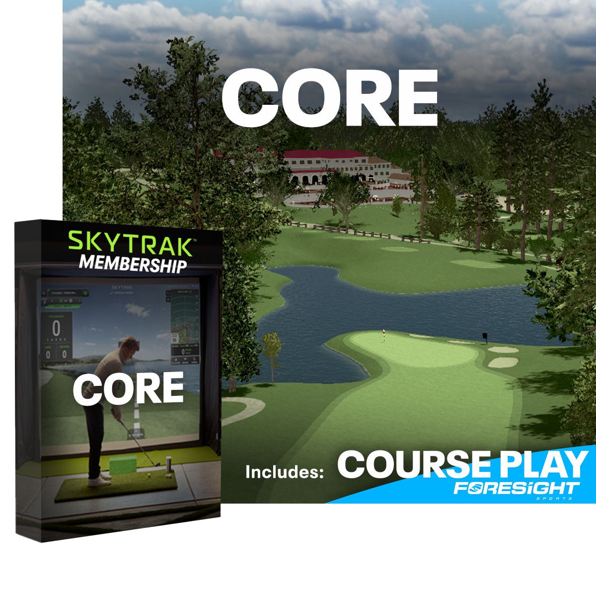 SkyTrak ST+ Certified Renew Studio Package - used golf simulator package